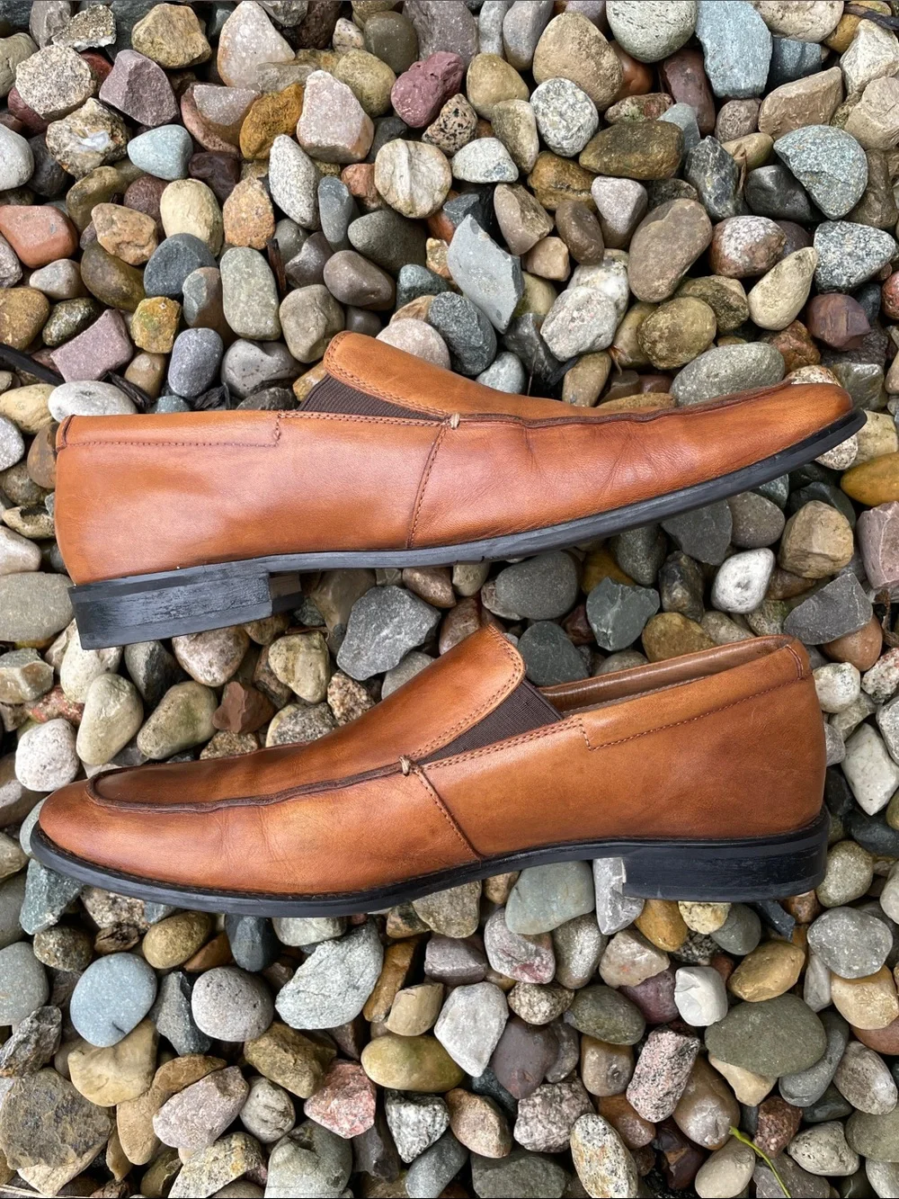 Gordon Rush Men’s Slip On Leather Loafers Marlow Vibram Sz 10.5